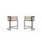 Manhattan Comfort Cosmopolitan Counter Stool in Cream and Black, PK2 2-CS008-CR - alternate 1